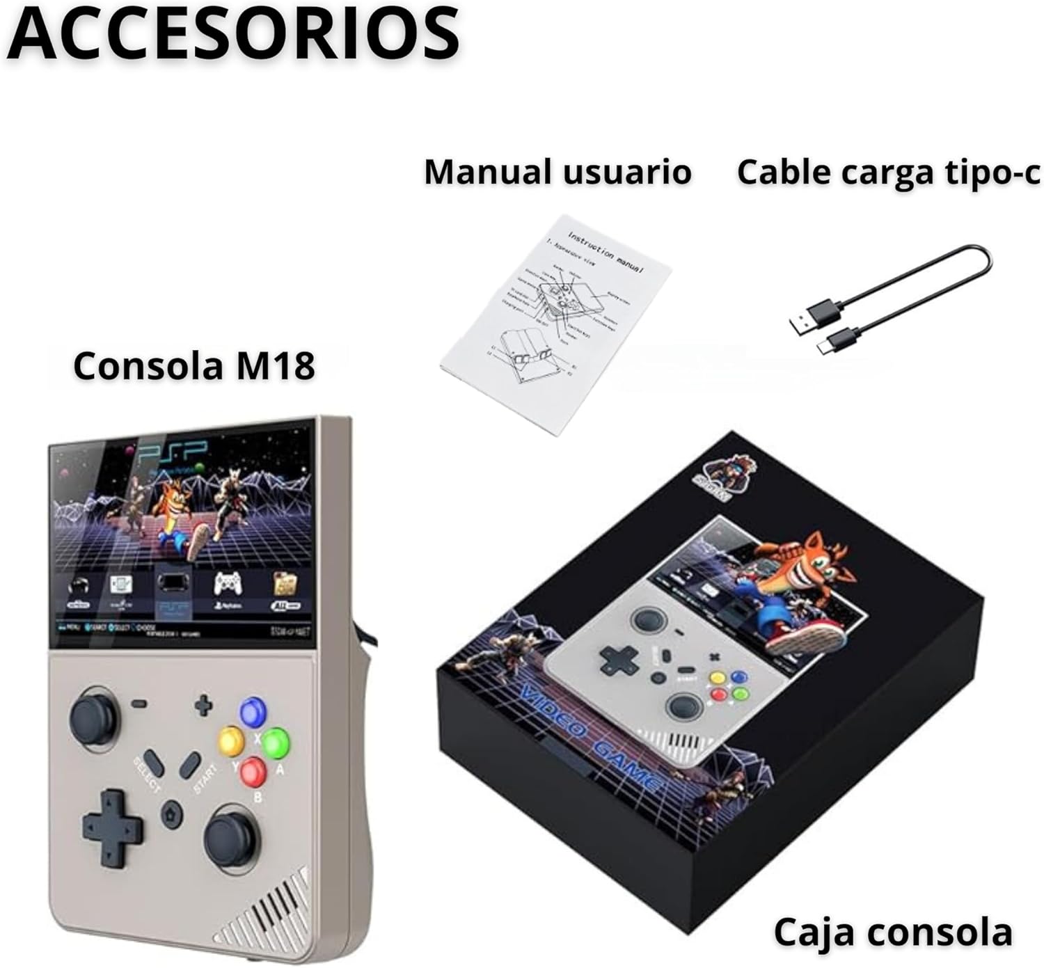 SVP Game - M18/R43 Pro Consola Retro Portátil - Imagen 6