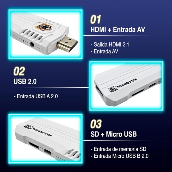 RetroNG - K8 Pro Game stick - Imagen 8