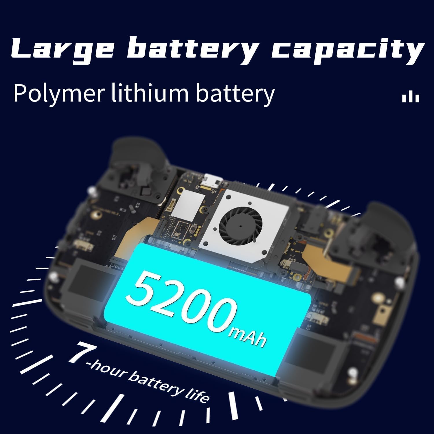 SVP Game - RG Cube Consola de Juegos Retro Consola portátil RGCube Pantalla multitáctil 8+128G Sistema Android 13 Consola de Videojuegos Batería de 5200 mAh, Ventilador, Iluminación RGB - Imagen 6